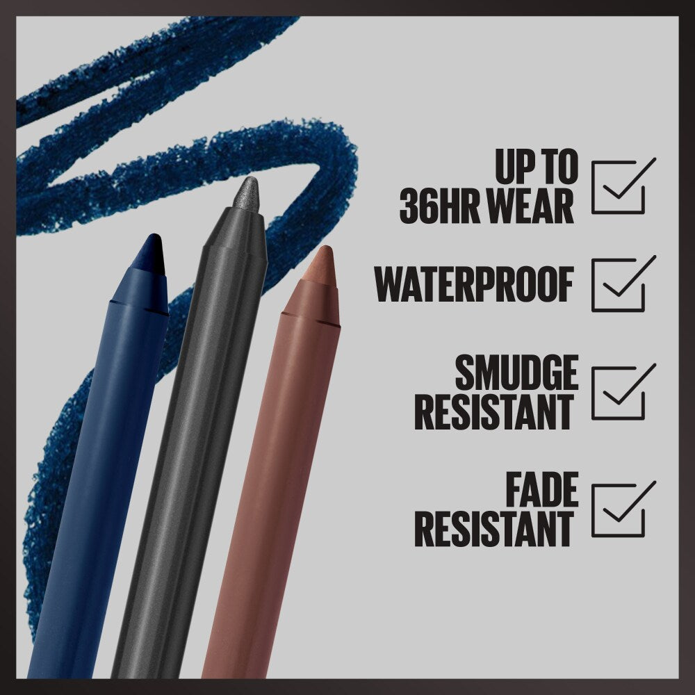 Maybelline TattooStudio Sharpenable Gel Pencil Eyeliner, 900 Deep Onyx, 0.04 oz