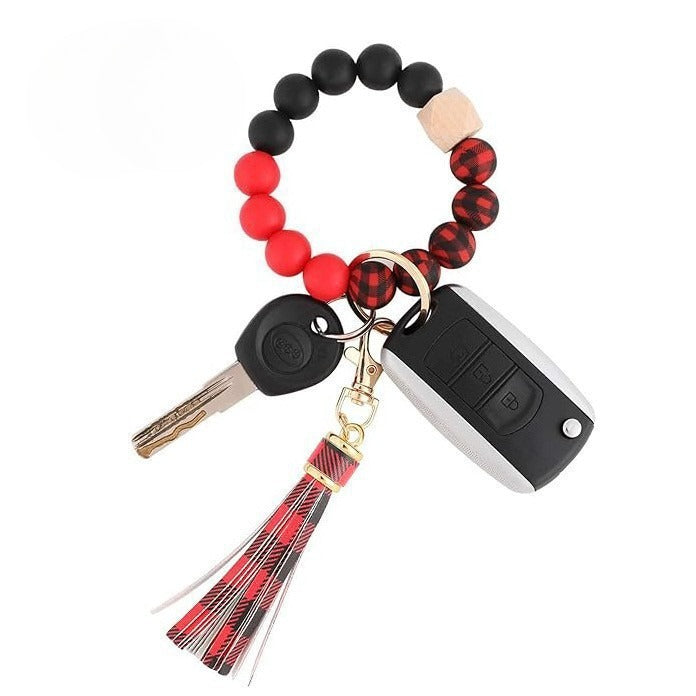 PU Tassel Keychain Women&