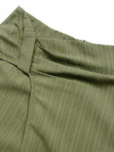 Perfee Ruched High Rise Shorts with Back Zipper for Women