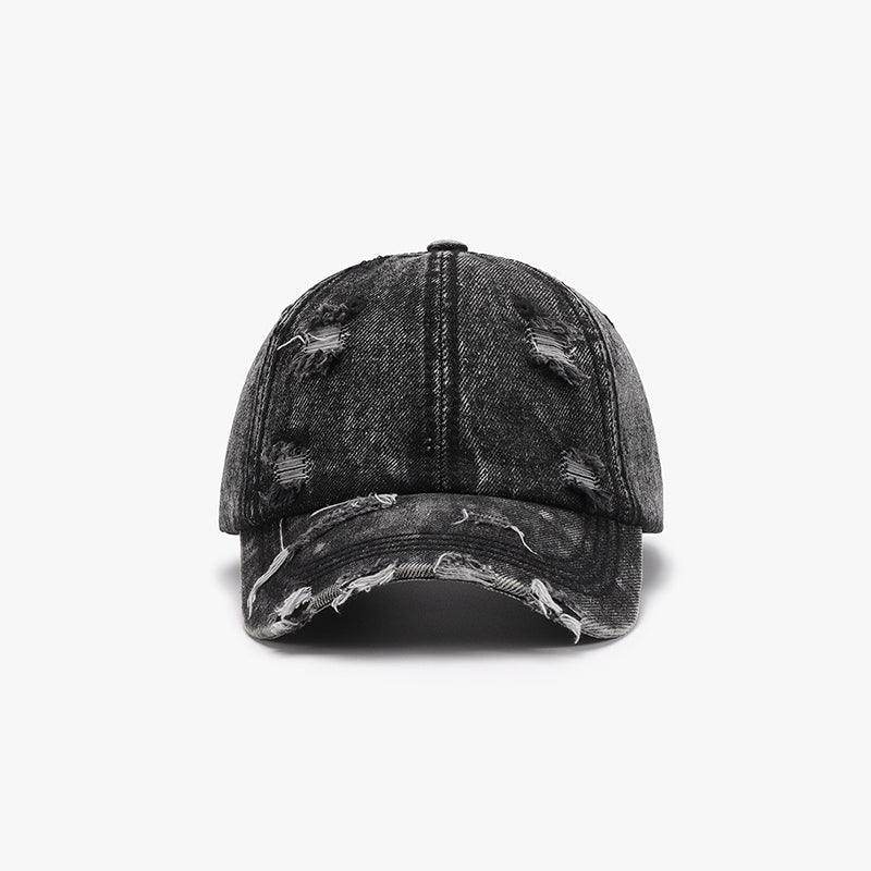 Distressed Cotton Baseball Cap for Casual Style and Comfort