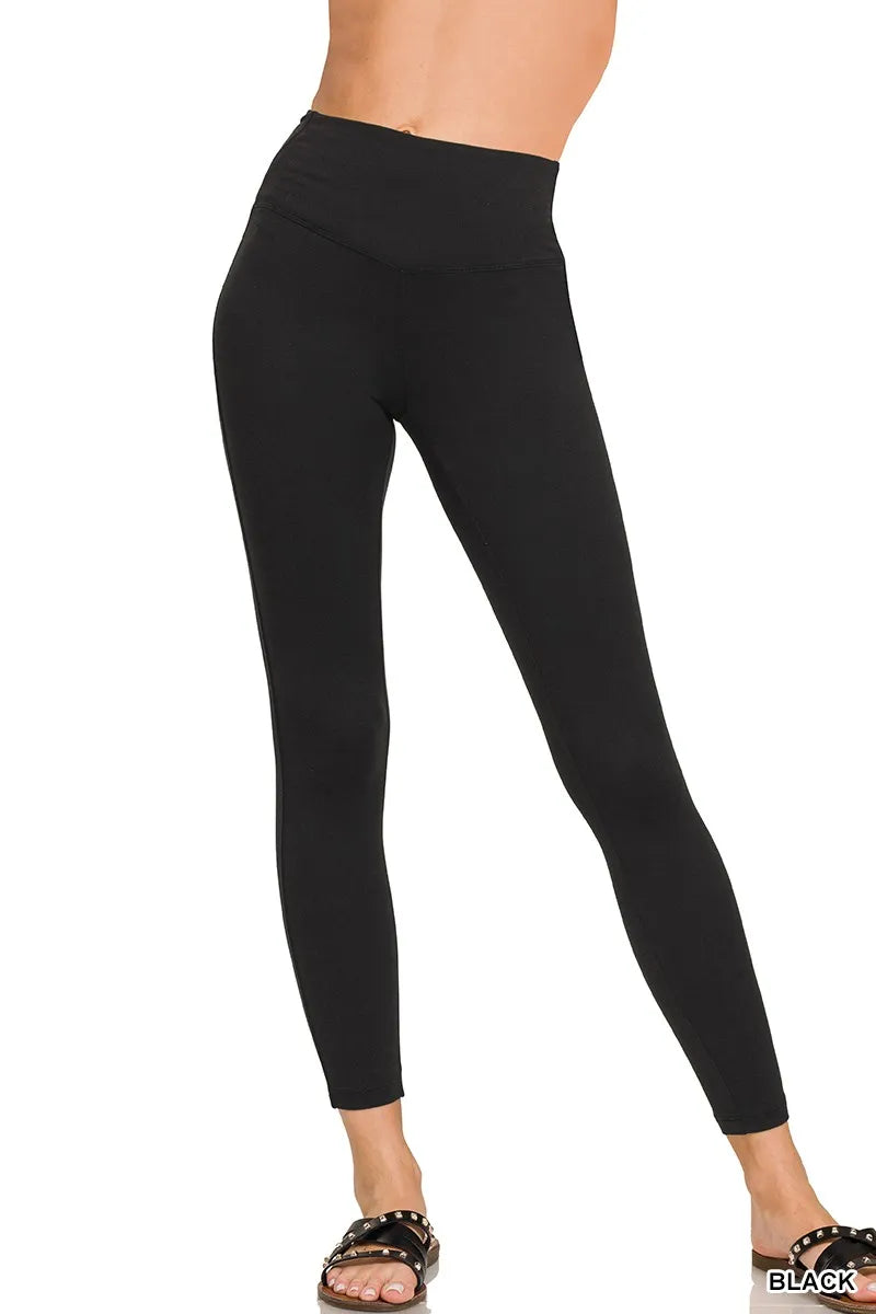 Zenana Brushed Microfiber Full Length Leggings