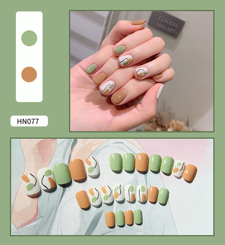 Nail Art Finished Fake Nail Scrub Nail Patch Wearable