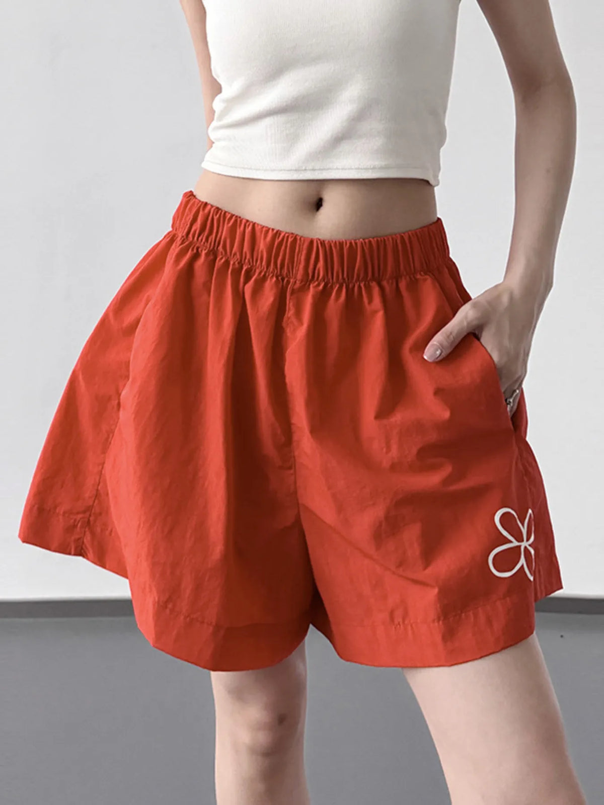 Elastic Waist Shorts