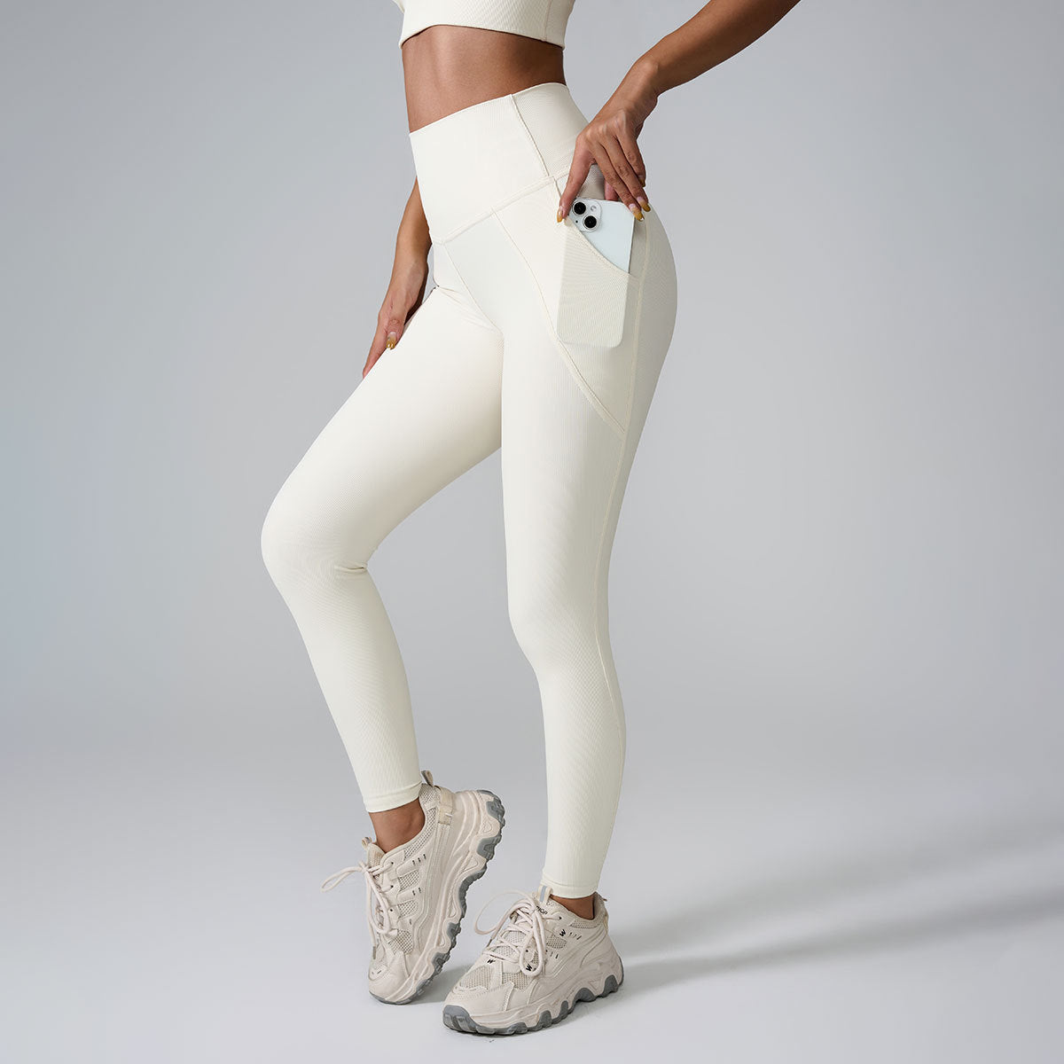 Skinny Pants High Waist Hip Lift Peach Pants Women