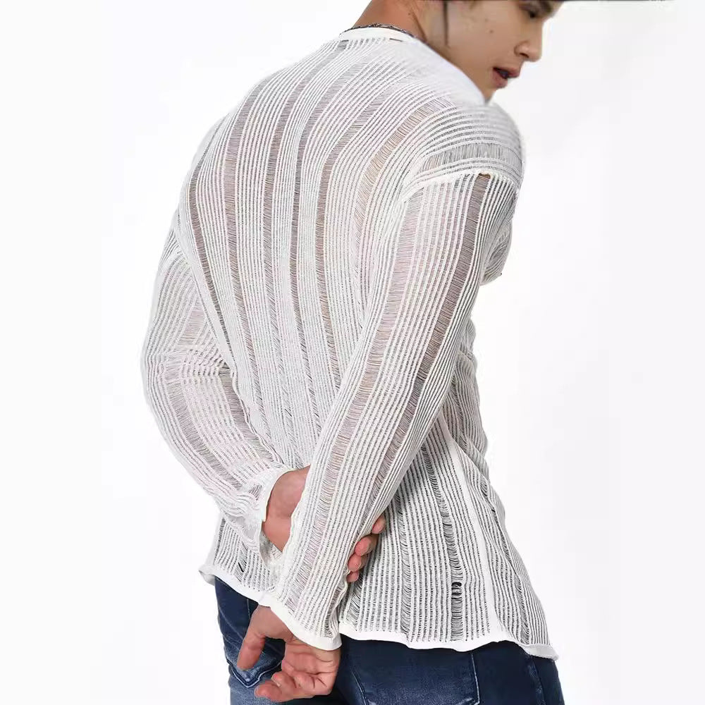 Long Sleeve Loose All-matching Sweater Men&