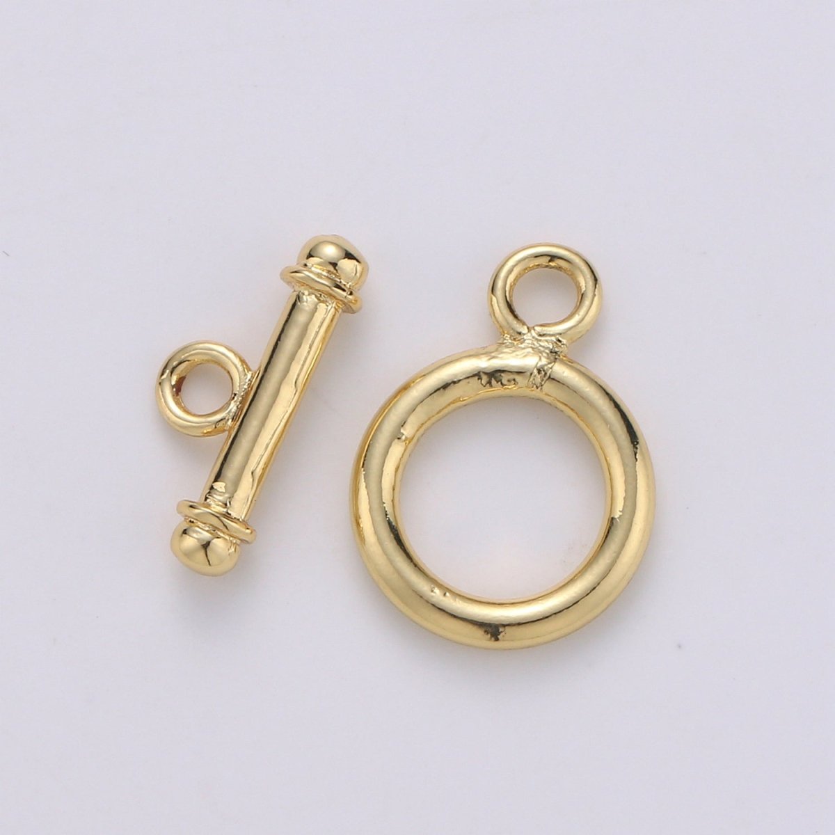 1 set Simple Gold Toggle Clasp For Necklace Bracelet DIY Jewelry Making L-056