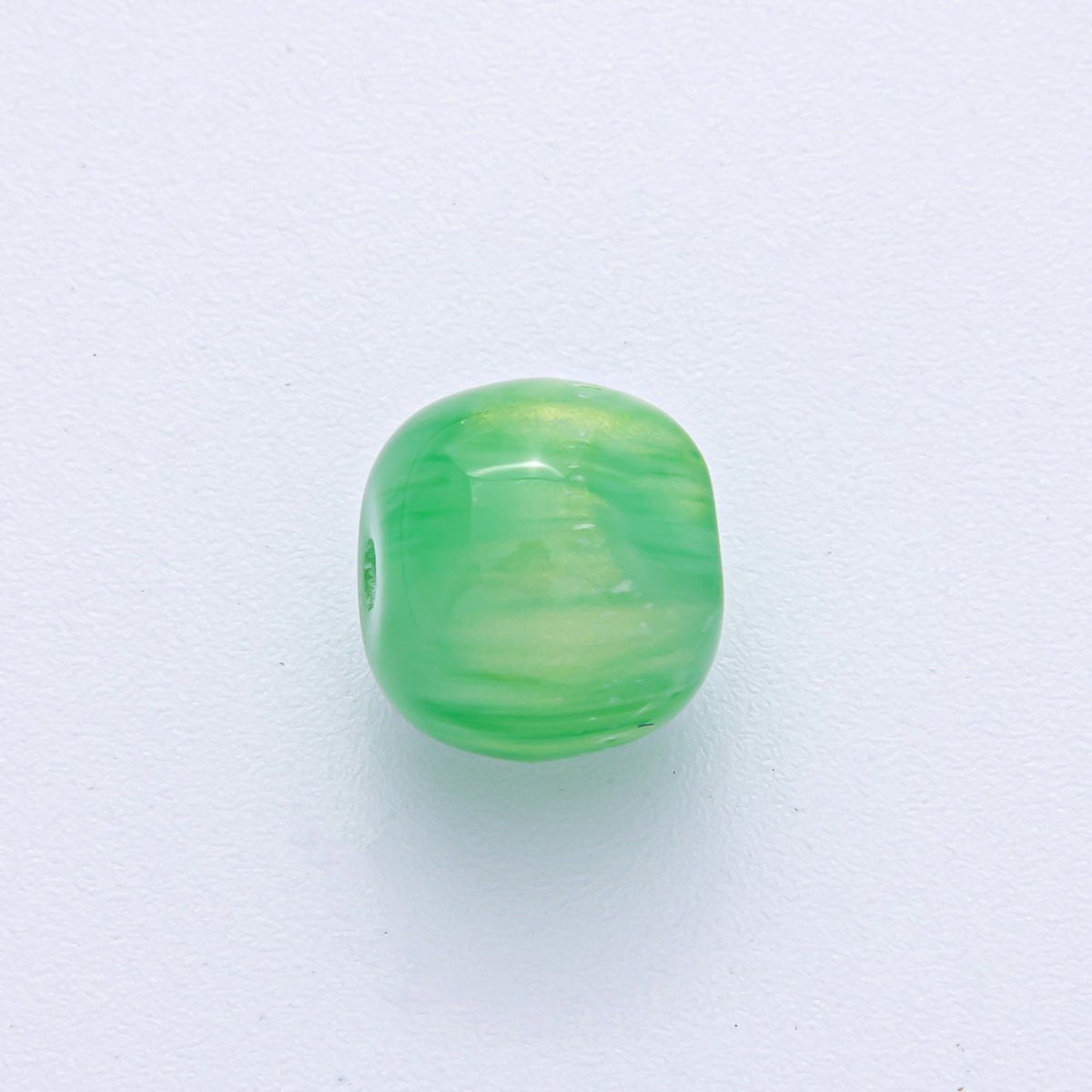 10 pcs 12mm Green, White, Black, Yellow, Purple, Blue, Red, Grey, Pink Glitter Round Resin Bead Set | B584 - B600