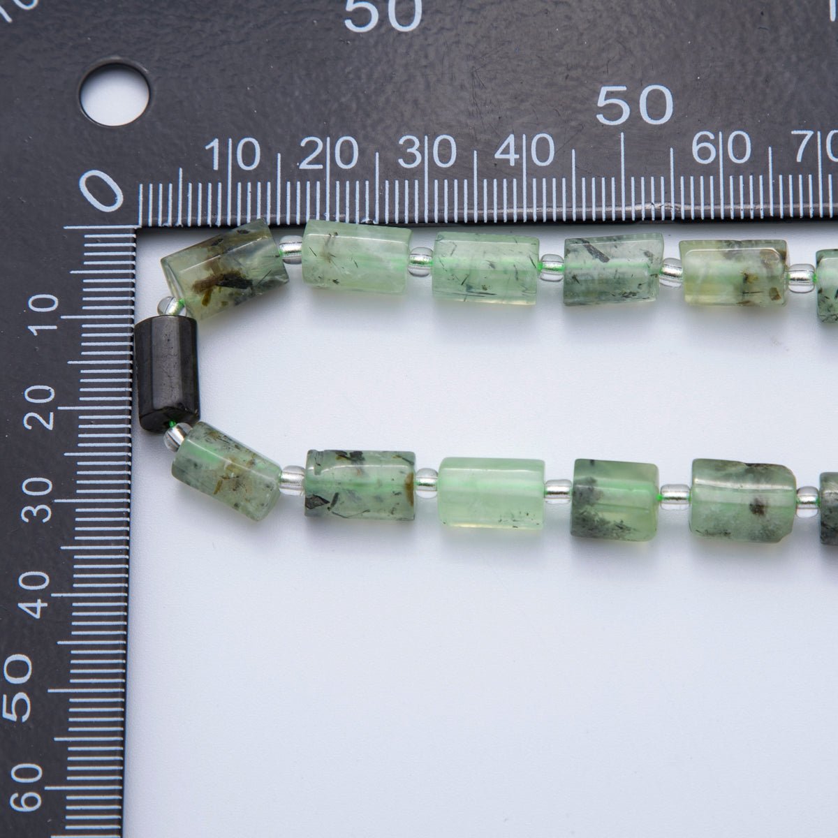 10.5mm Bead Natural Gemstone Cylinder Tube Strand Finding | WA-1504