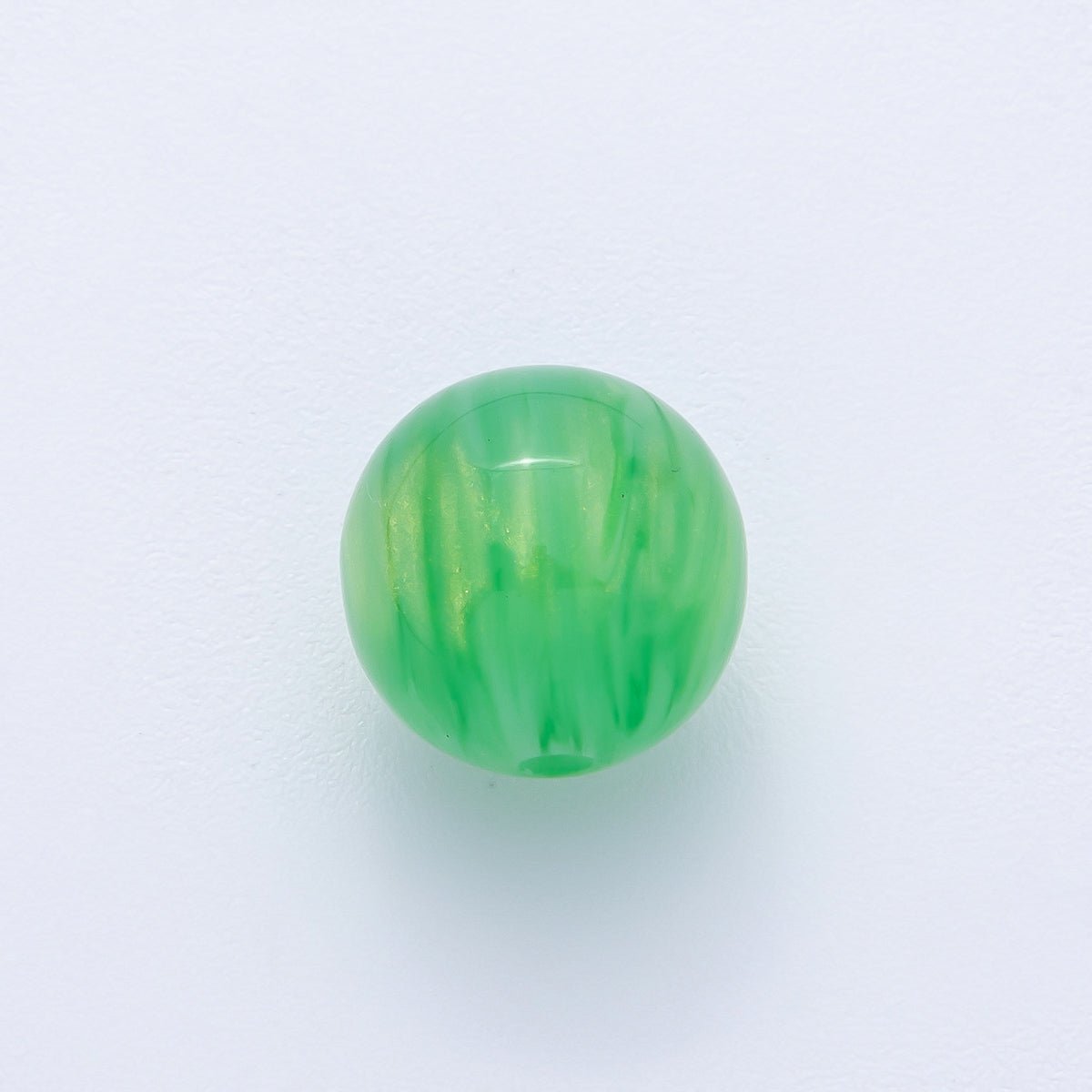 10pcs 12mm Black, White, Blue, Green, Grey, Pink, Red, Teal Glitter Resin Round Bead | B686 - B694