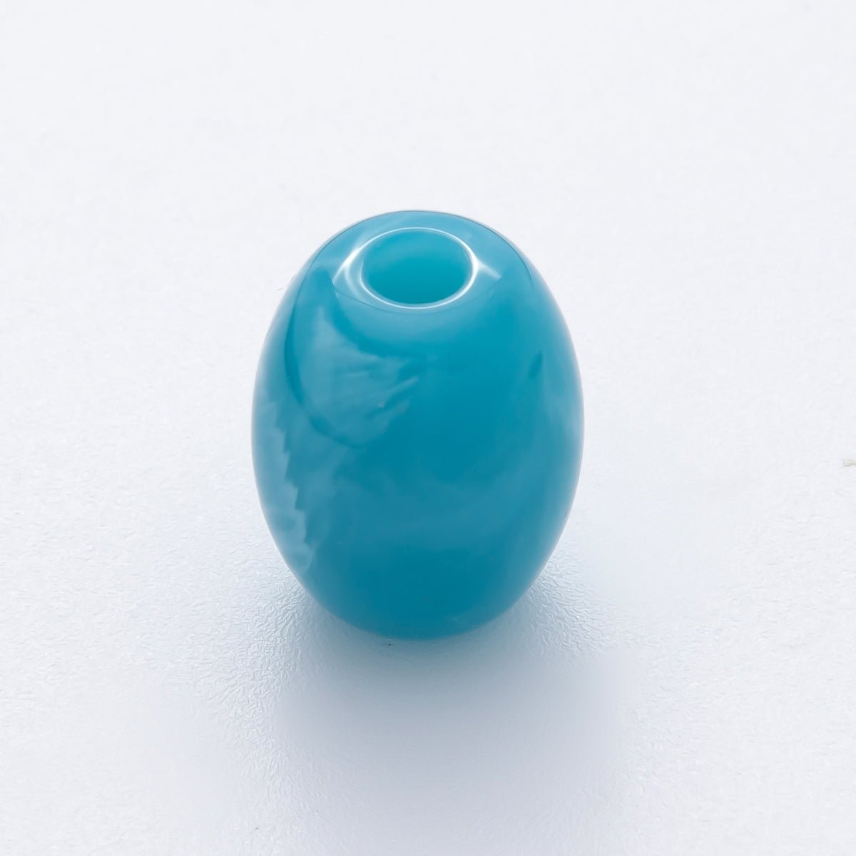 10pcs 18mm Dark Blue, Green, Brown, Light Blue, White Marble Resin Oval Bead Set | Beads-00029 - Beads-00033