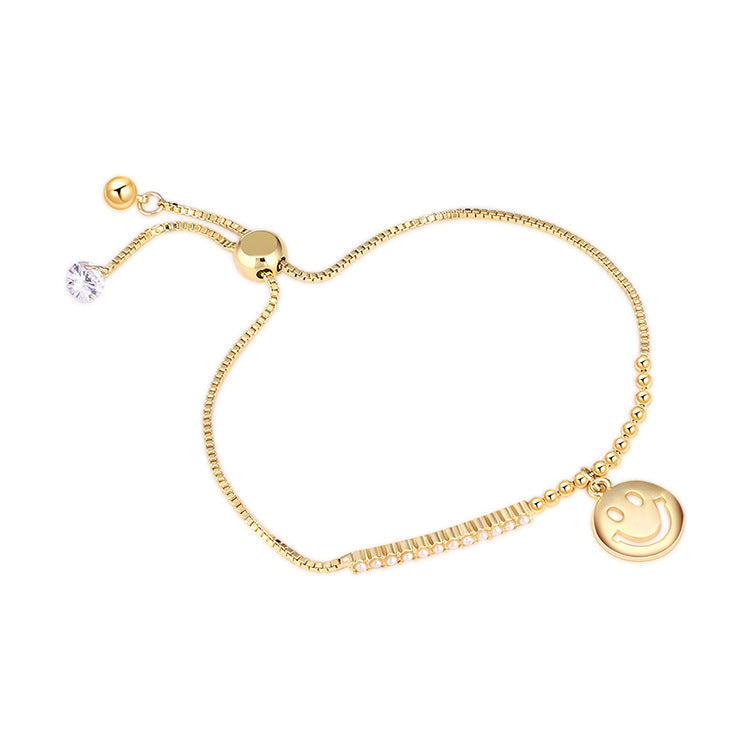 Western Fashion Simple Smiley Bracelet Women&