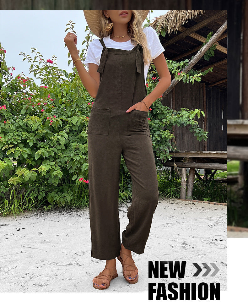 Summer Suspender Pocket Jumpsuit