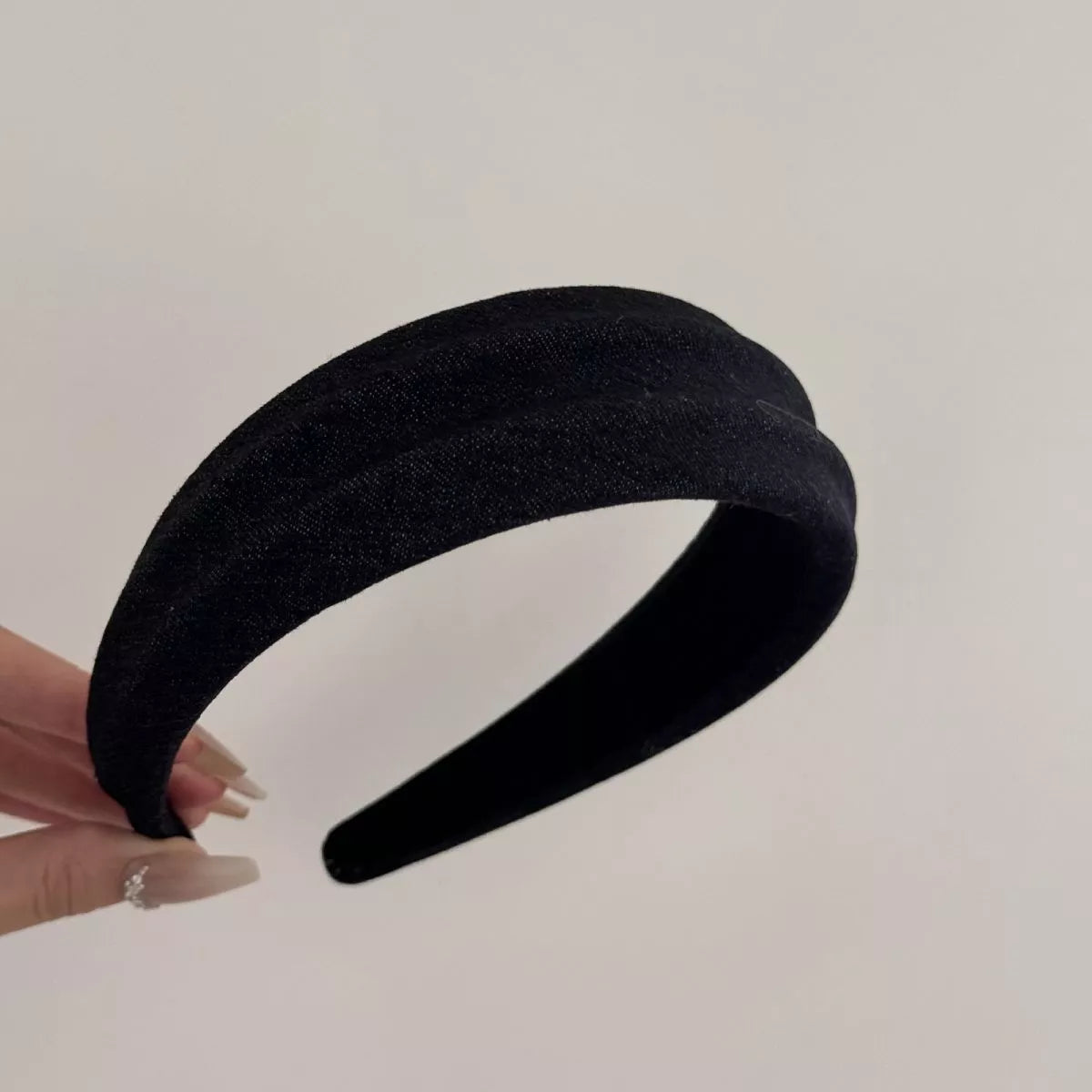 Denim Padded Wide Headband