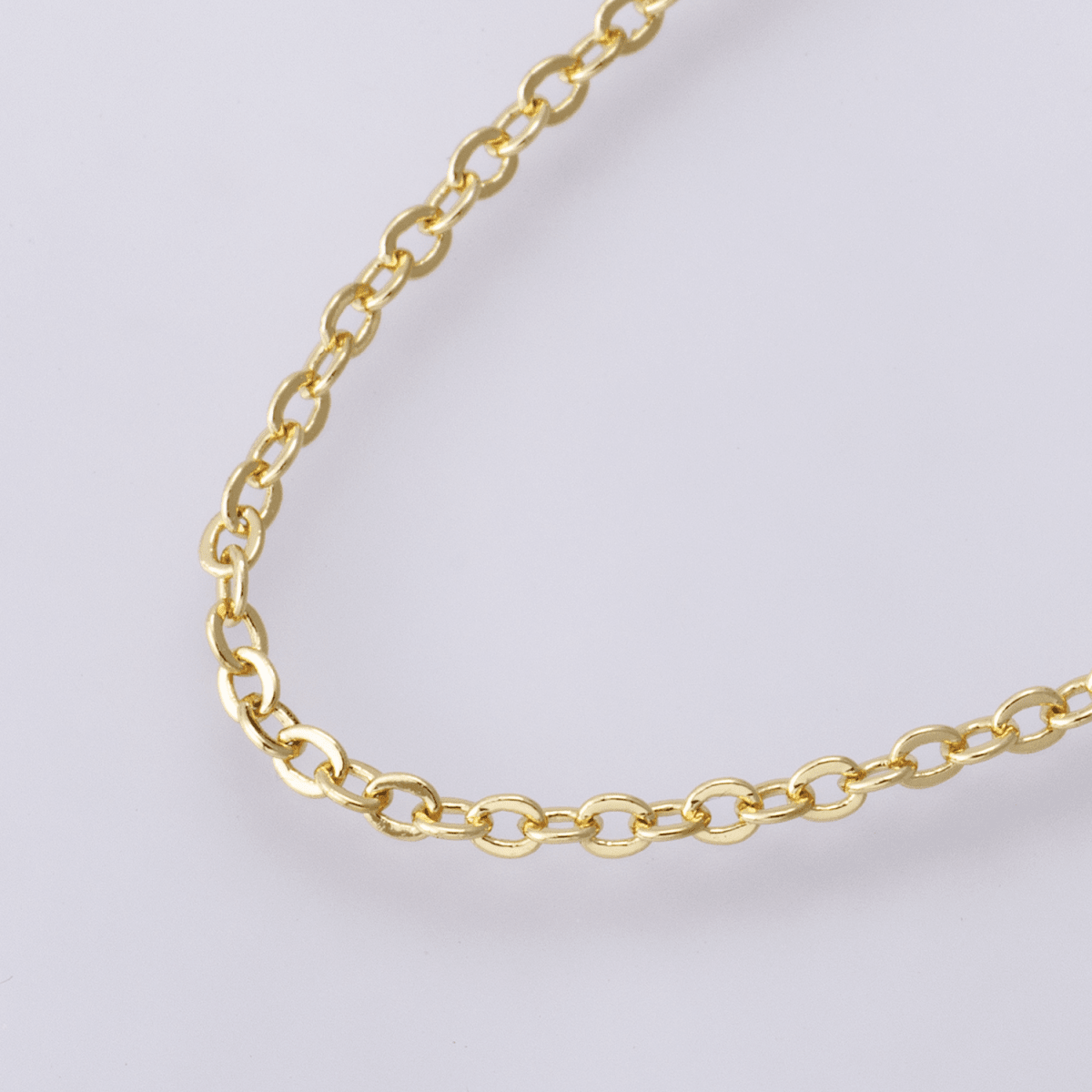 14K Gold Filled 1.2mm Minimalist Cable Chain 16.5 Inch Choker Necklace | WA-04170