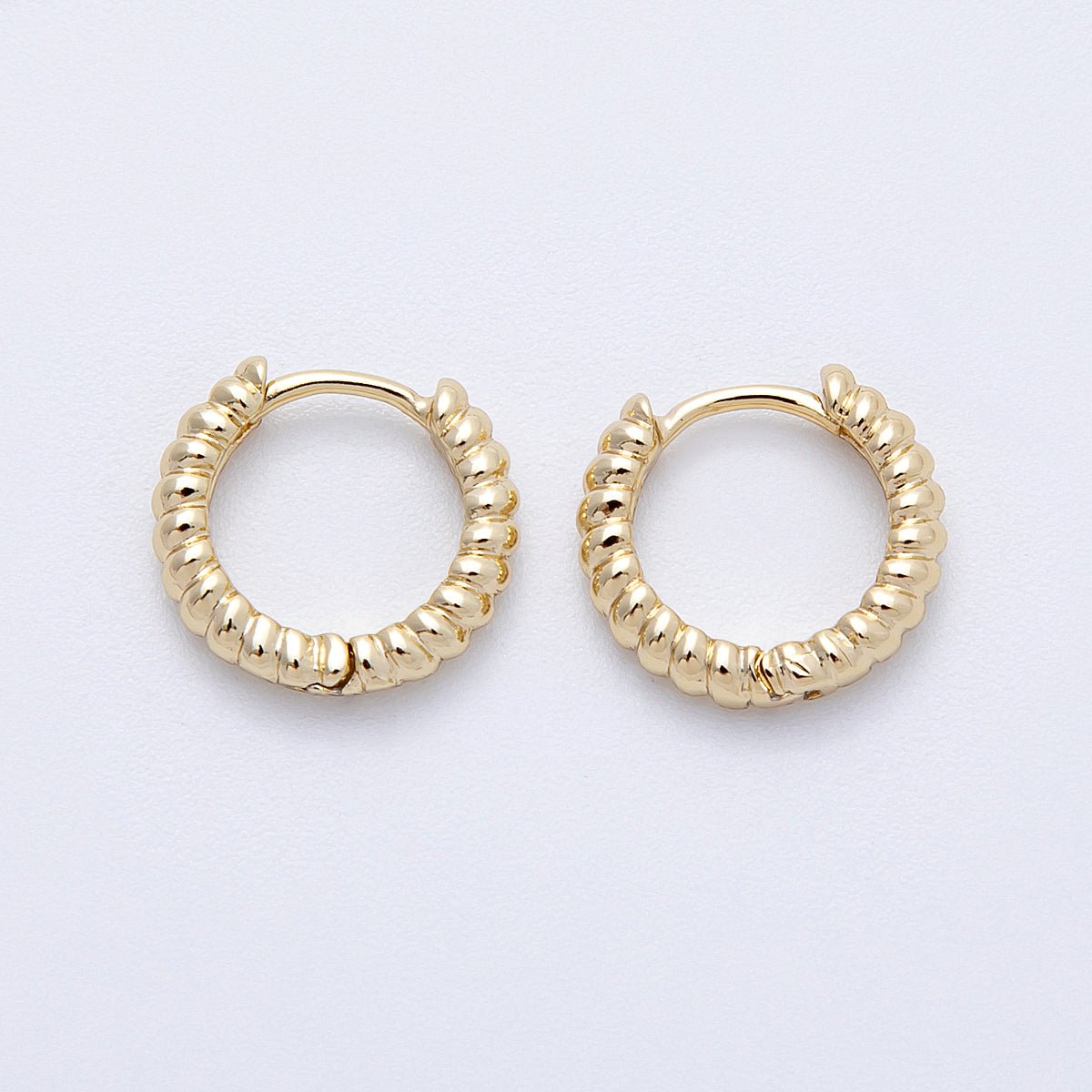 14K Gold Filled 13mm Croissant Cartilage Huggie Earrings | Earrings-00177