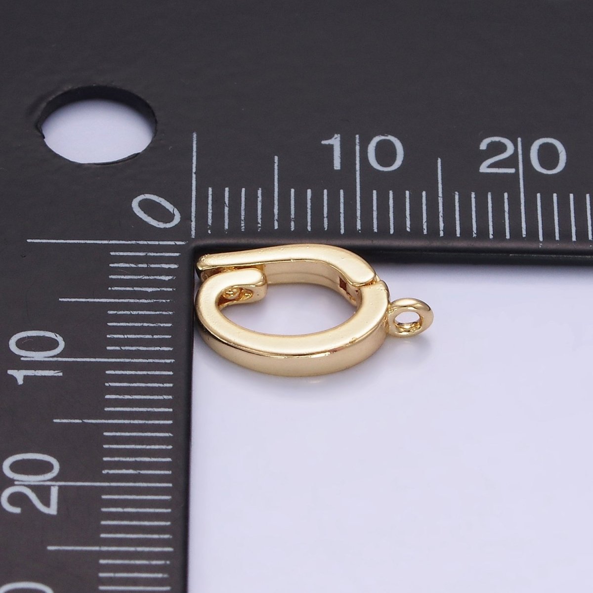 14K Gold Filled 14mm Minimalist Latch Snap Bail Findings | Z697