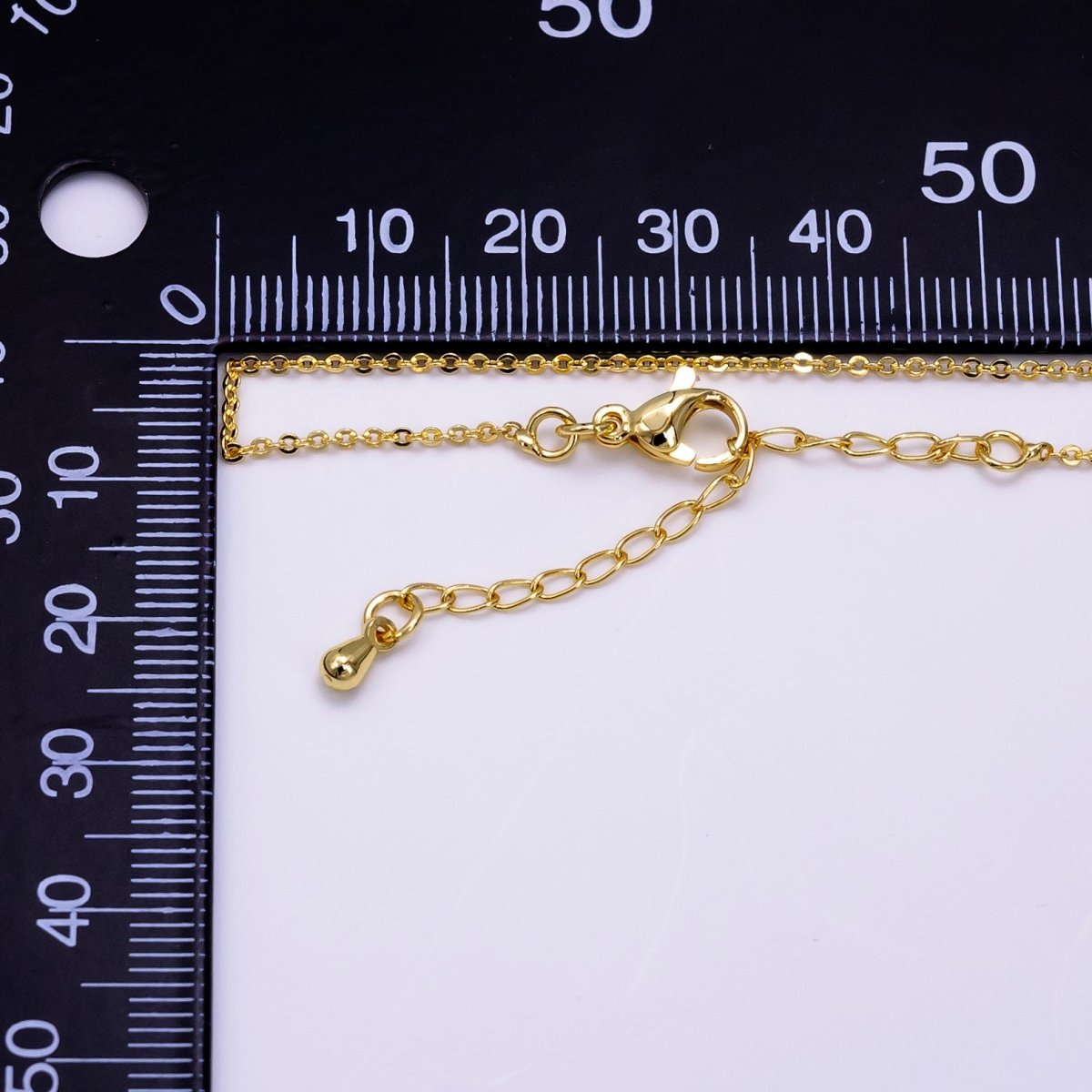 14K Gold Filled 1mm Cable Chain 18 Inch Necklace w. Extender | WA-02453
