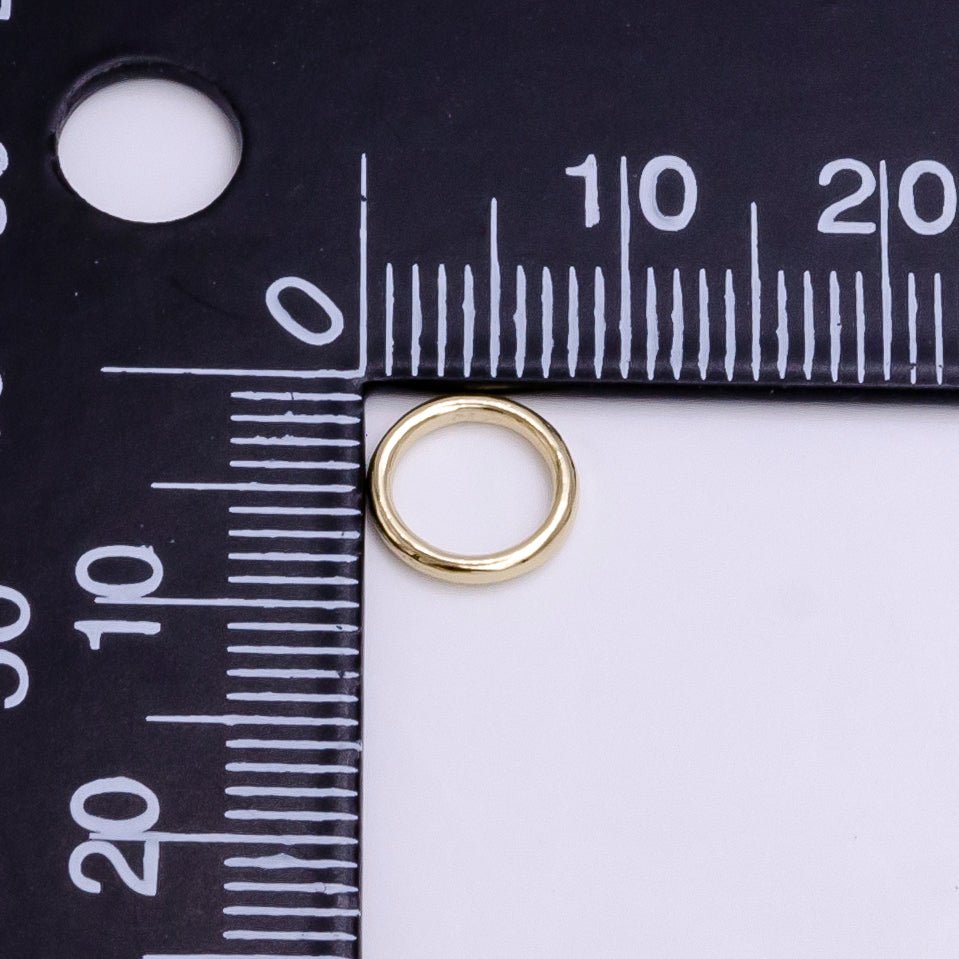 OS 14K Gold Filled 6mm, 8mm Soldered Close Jump Ring Jewelry Making Supply Pack | Z-908 Z-909