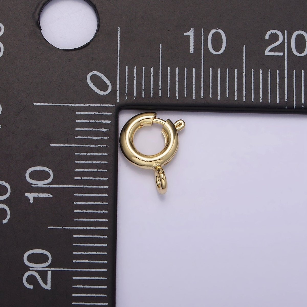 14K Gold Filled 7mm Round Spring Ring Closure Jewelry Making Findings Supply | Z-540