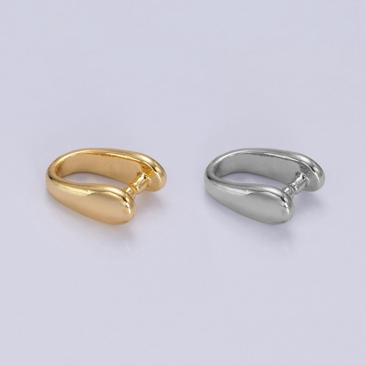 14K Gold Filled 9mm Snap Bail Minimalist Charm Holder Findings | Z584