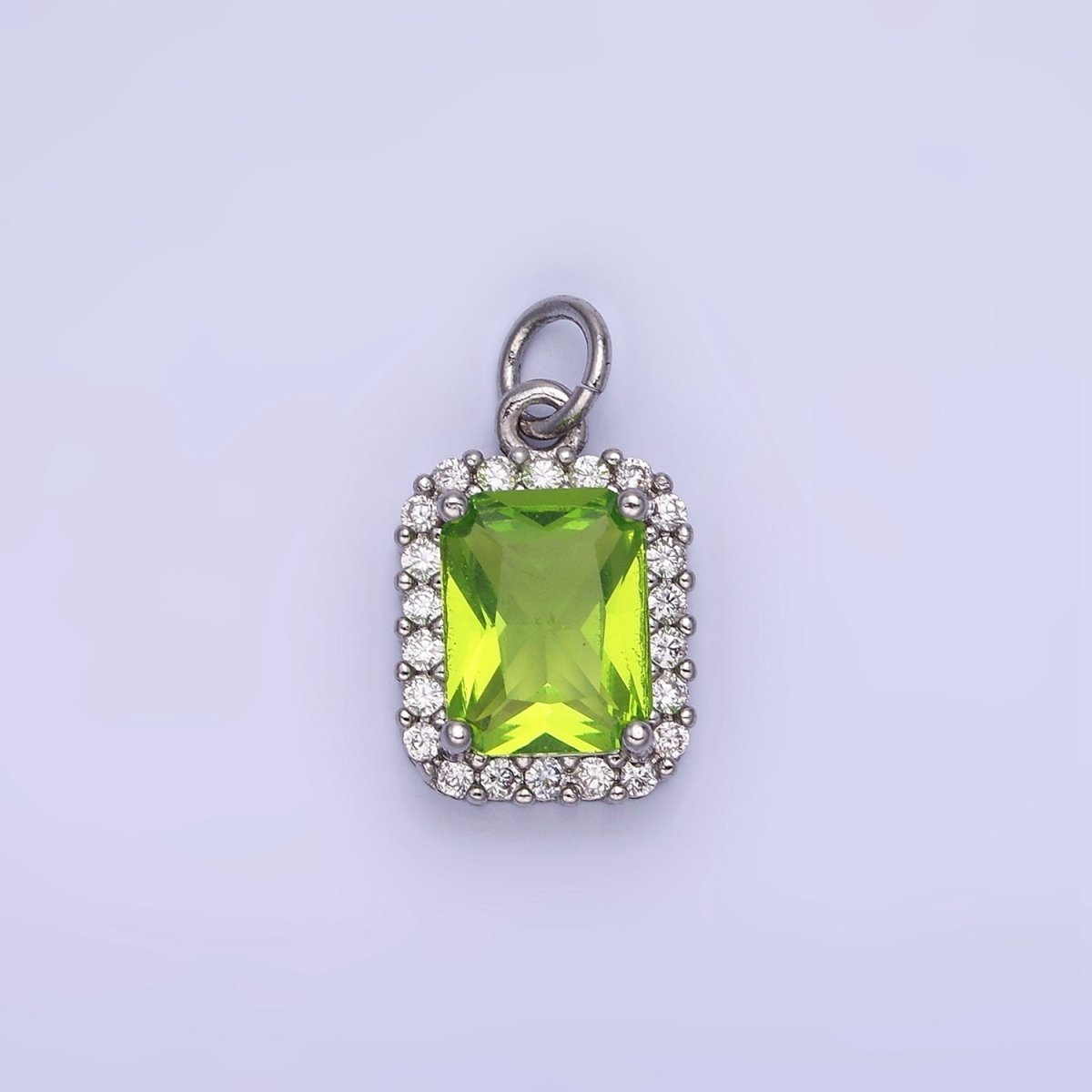 14K Gold Filled Baguette CZ Micro Paved Charm | AG756 - AG767