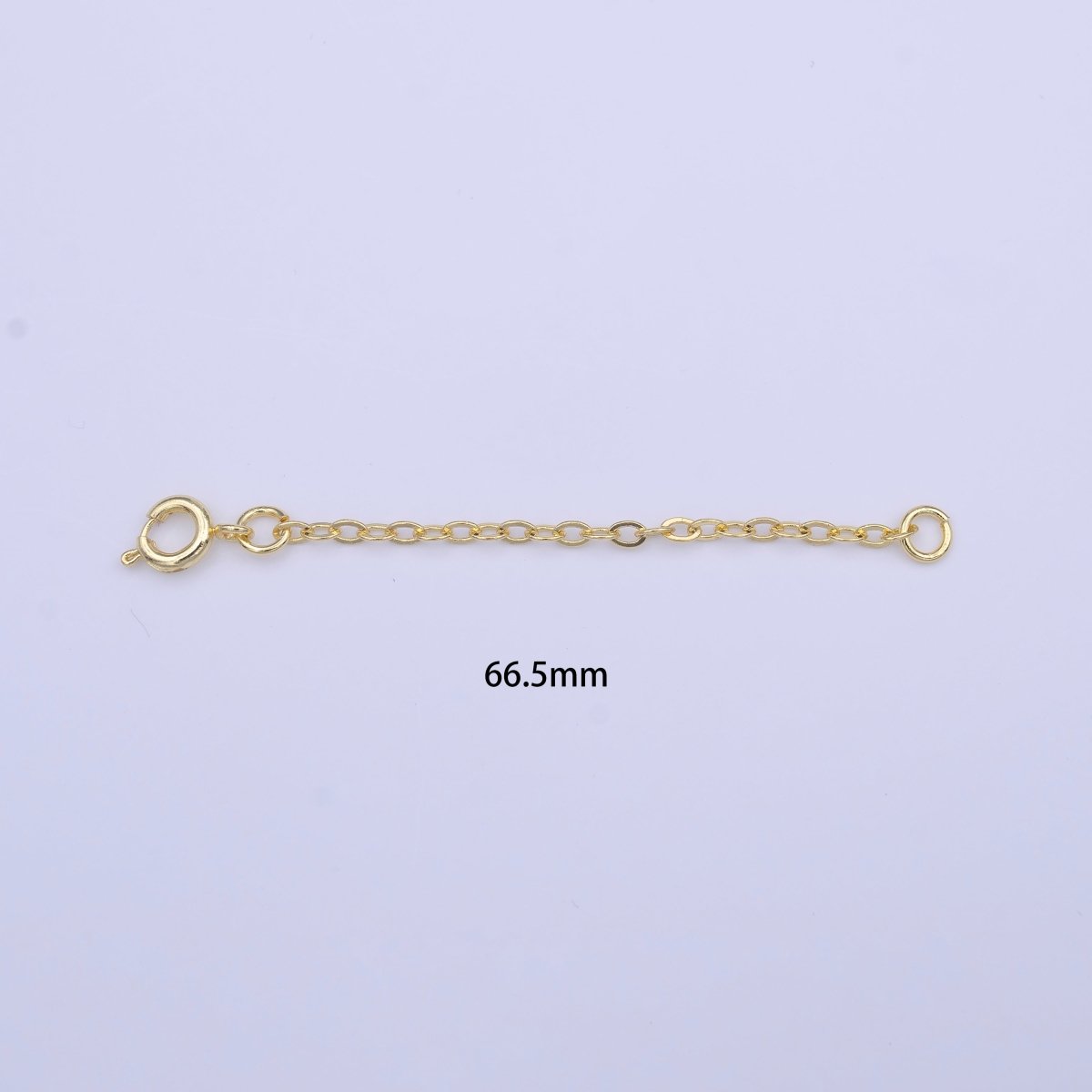 14K Gold Filled Chain Extender with Round Spring Clasps Closure | K-329