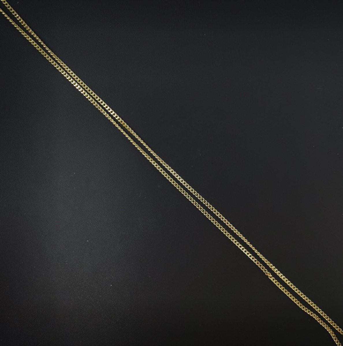14K Gold Filled Curb Chain Necklace, 17.7 Inch Curb Finished Chain For Jewelry Making, Dainty 2mm Curb Necklace w/ Lobster Clasps | CN-560 Clearance Pricing