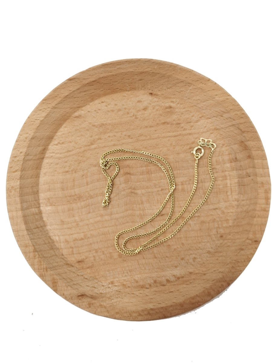 14K Gold Filled Curb Chain Necklace, 17.7 Inch Curb Finished Chain For Jewelry Making, Dainty 2mm Curb Necklace w/ Lobster Clasps | CN-560 Clearance Pricing