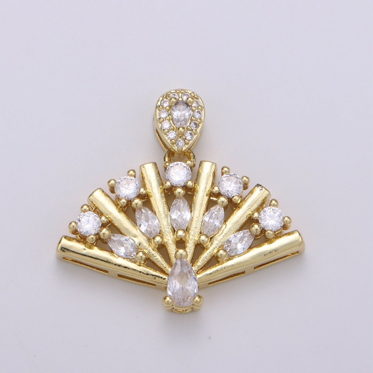 14K Gold Filled Fan Pendants J-110
