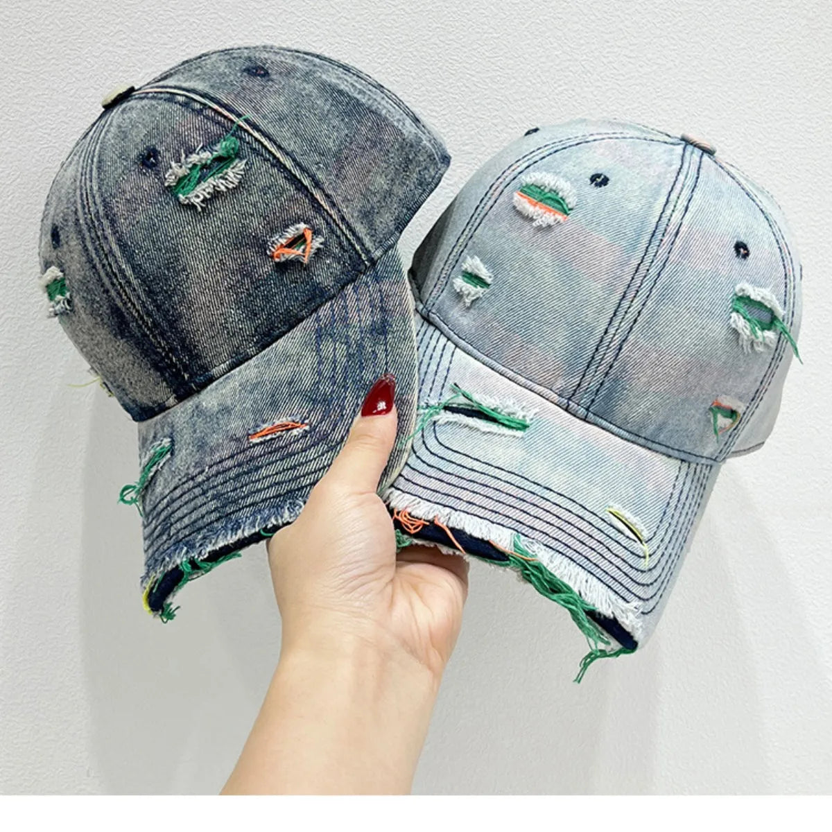 Distressed Adjustable Baseball Cap