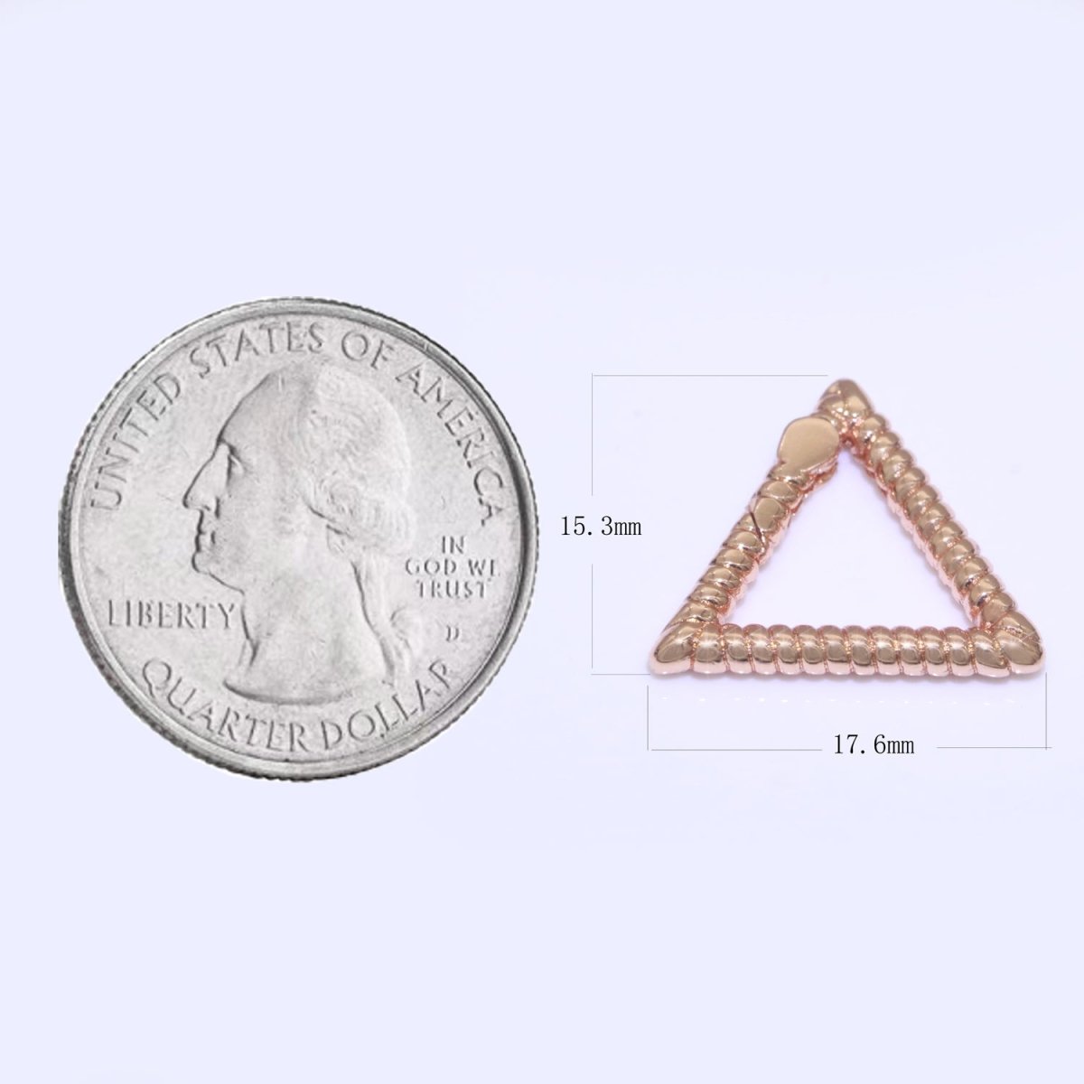 15.5X17.5mm Triangle Gold Spring Buckle Metal Snap Clasp Spring gate ring, Trigger Round Ring, Snap Clasp Hook for Jewelry Supply L-457 L-458 L-459