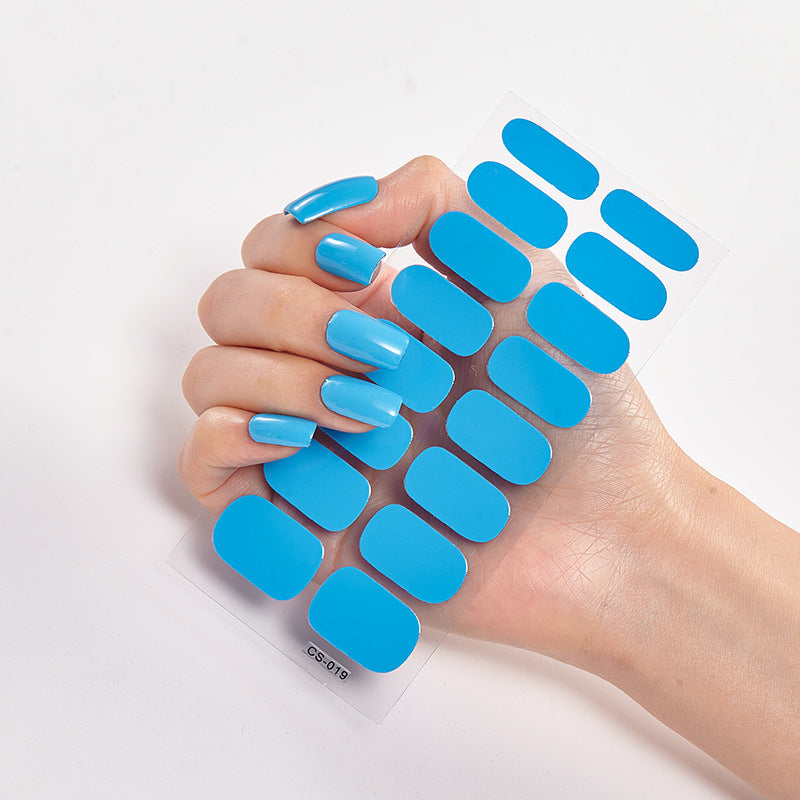 Waterproof Long Lasting Nail Stickers Letter Color