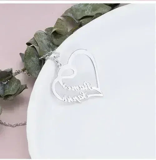 ๐ Eternal Heart Necklace โ 925 Silver Personalized Love Keepsake