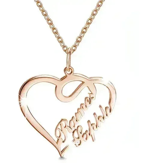๐ Eternal Heart Necklace โ 925 Silver Personalized Love Keepsake