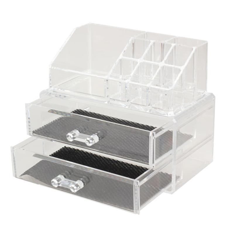 Acrylic Clear Container Makeup Case Cosmetic Storage Holder Organizer