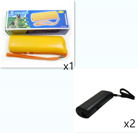 3-in-1 Anti Barking Dog Training Device Ultrasonic Dog Training Repeller LED Flashlight
