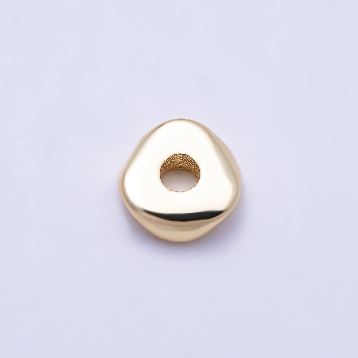 16K Gold Filled 2mm x 6.7mm Triangle Mini Bead by 10 Pieces | Beads-00540