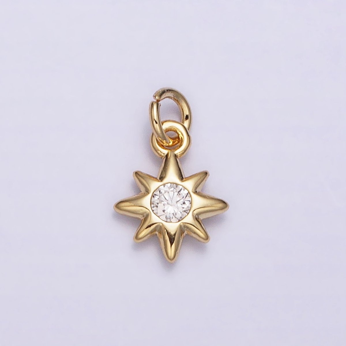 16K Gold Filled Mini Celestial North Star CZ Add-On Charm | AC-1166