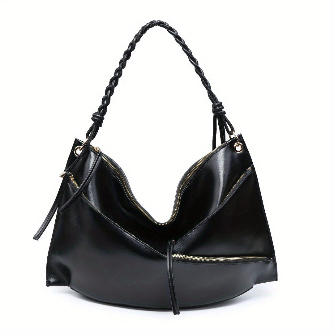 Large Shoulder Bag Unique Handmade Woven Handle hobo