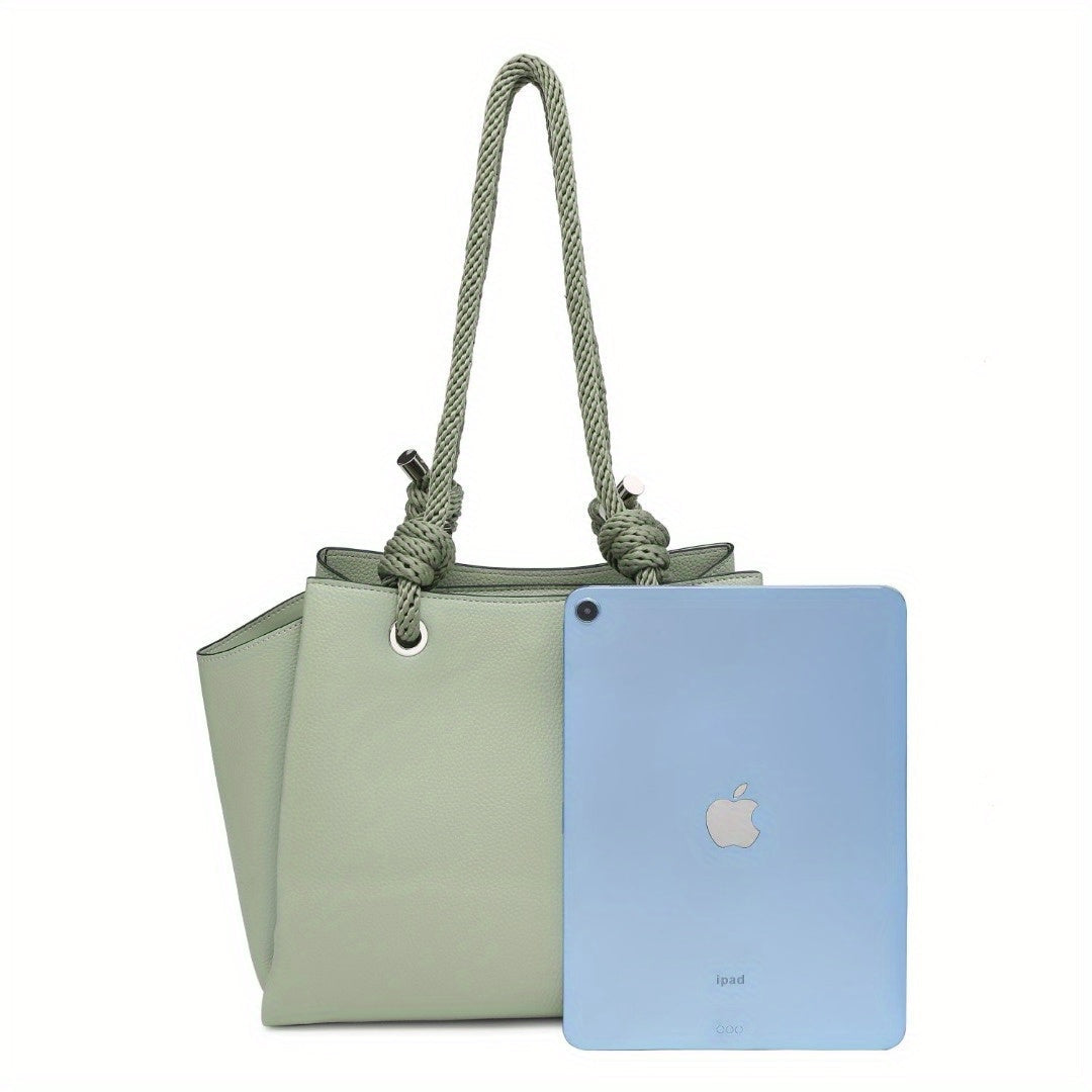 Women shoulder purse soft nylon handle hobo