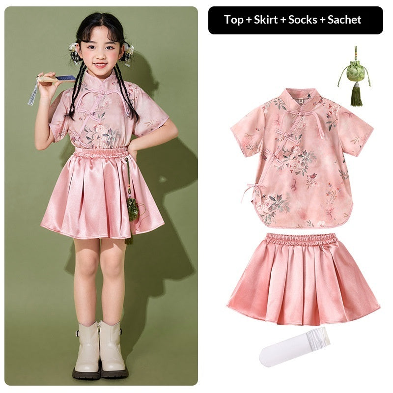 Chinese Style Design Childrens Outfit Set