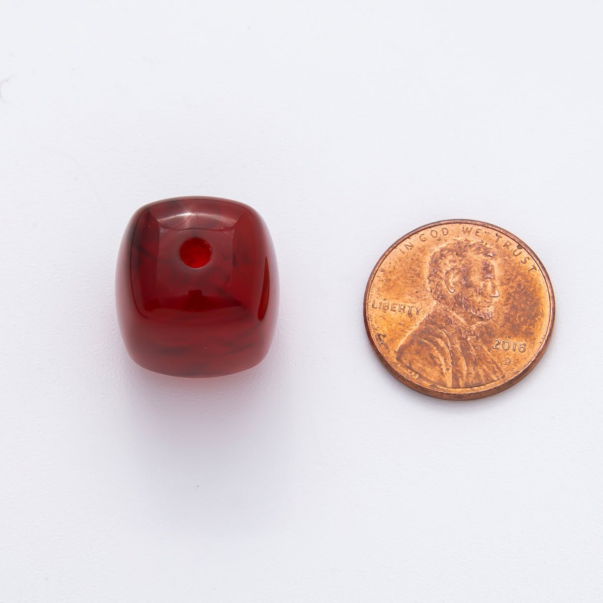 10x 17mm Yellow, Red, Pink Resin Cube Slider Spacer Bead | B109 - B884