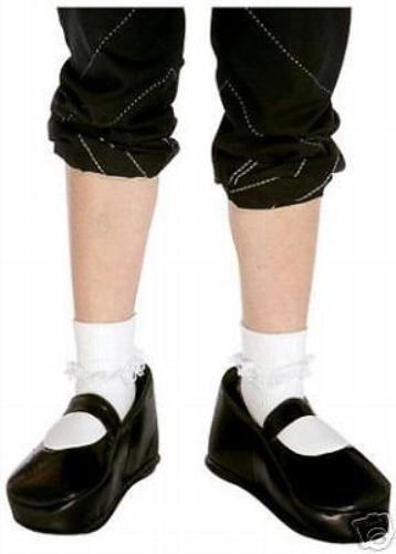 Black Mary Jane Comical Shoe Covers Costume Accessory