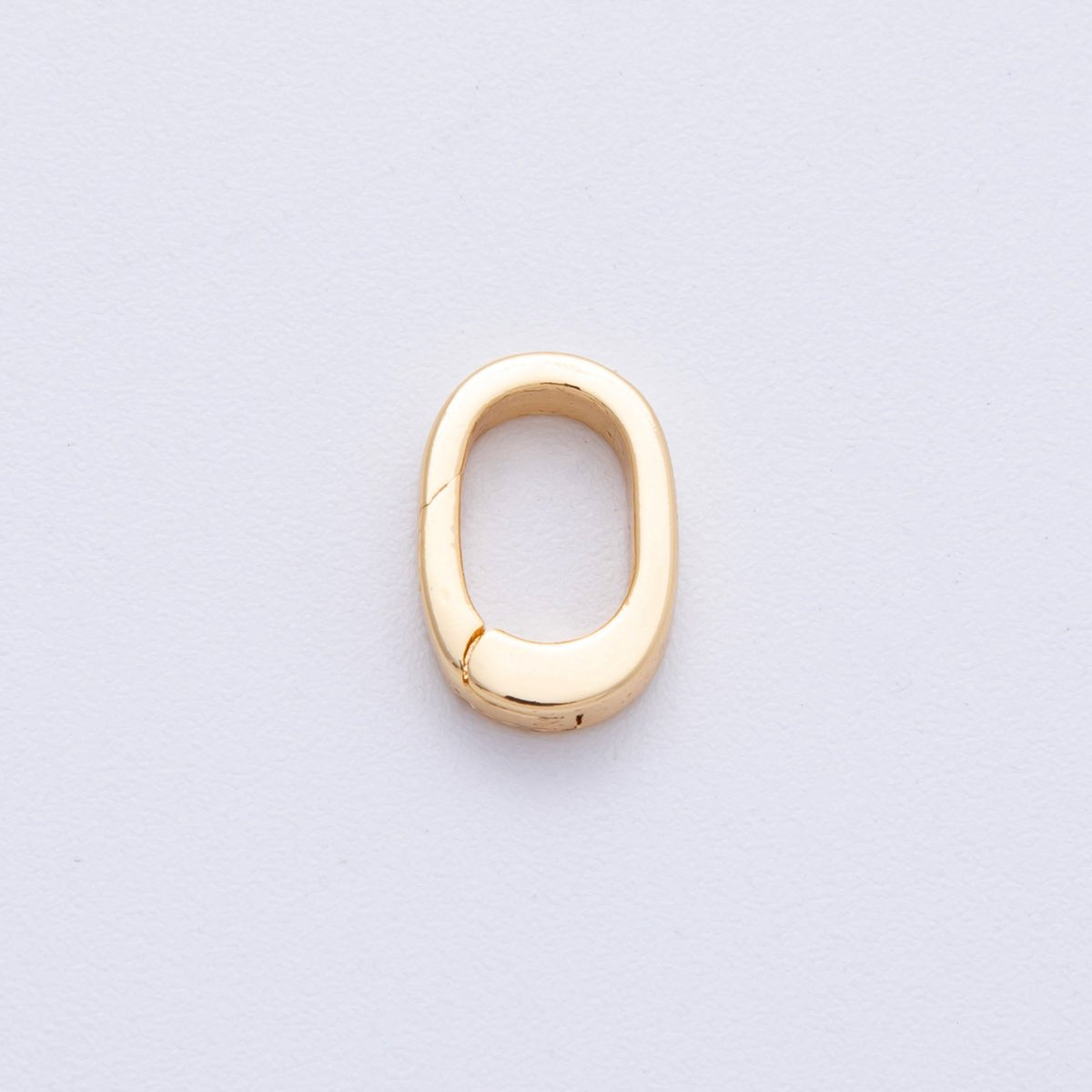 18K Gold Filled 11.5mm Push Gate Oblong Minimalist Finding | Z1674