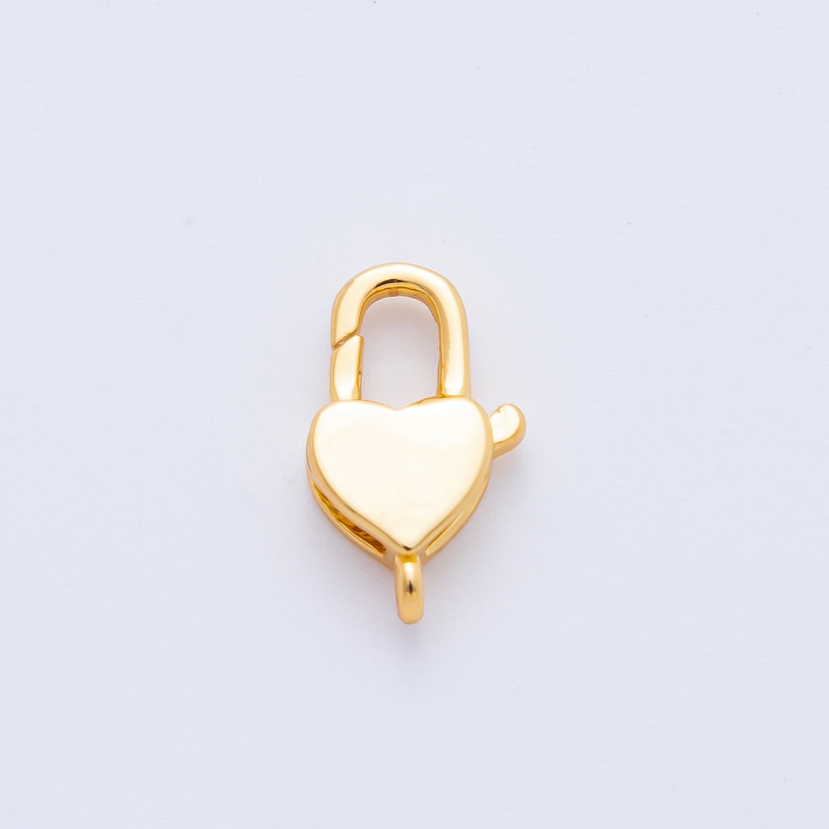18K Gold Filled 13mm Minimalist Heart Lobster Clasp Closure Finding | Z1383