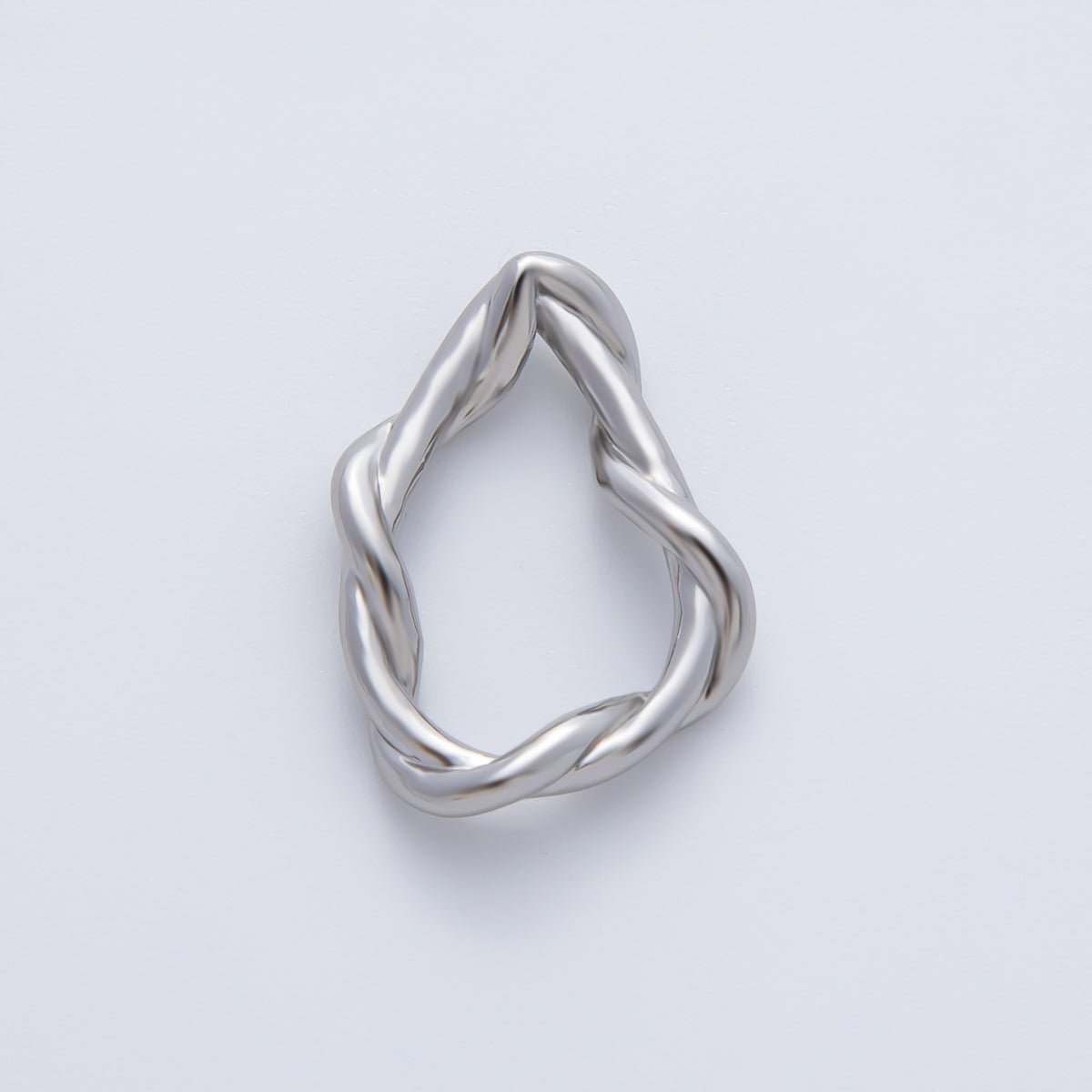 18K Gold Filled 20mm Geometric Irregular Knot Finding in Gold & Silver | Z1456