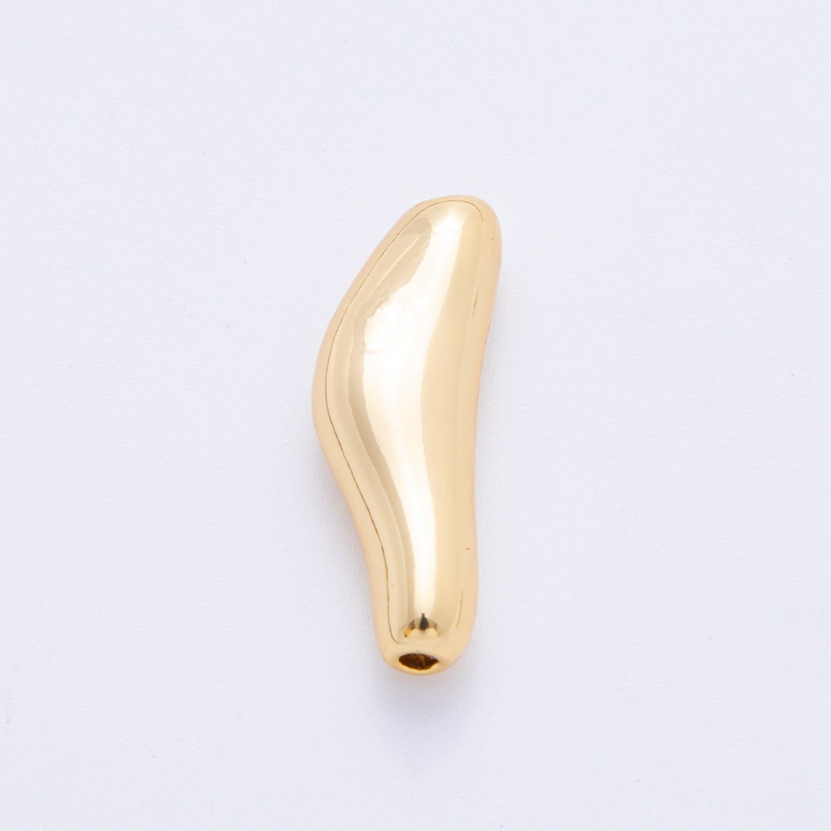 18K Gold Filled 23mm Irregular Tube Bead Spacer | AF-A1073