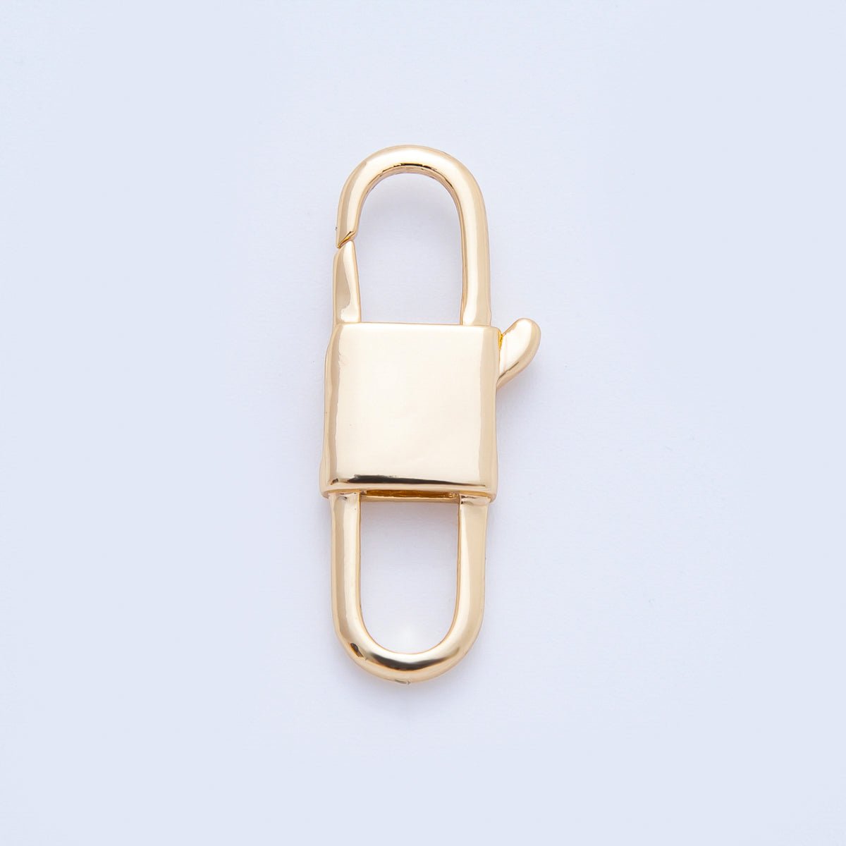 18K Gold Filled 27mm Rectangular Double Lobster Clasp Closure Finding | Z1377