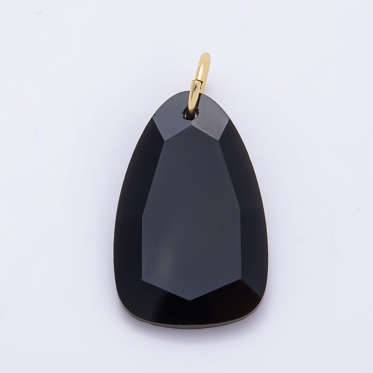 18K Gold Filled 32mm Multifaceted Gemstone Teardrop Charm | Charms-01413 ~ Charms-01420