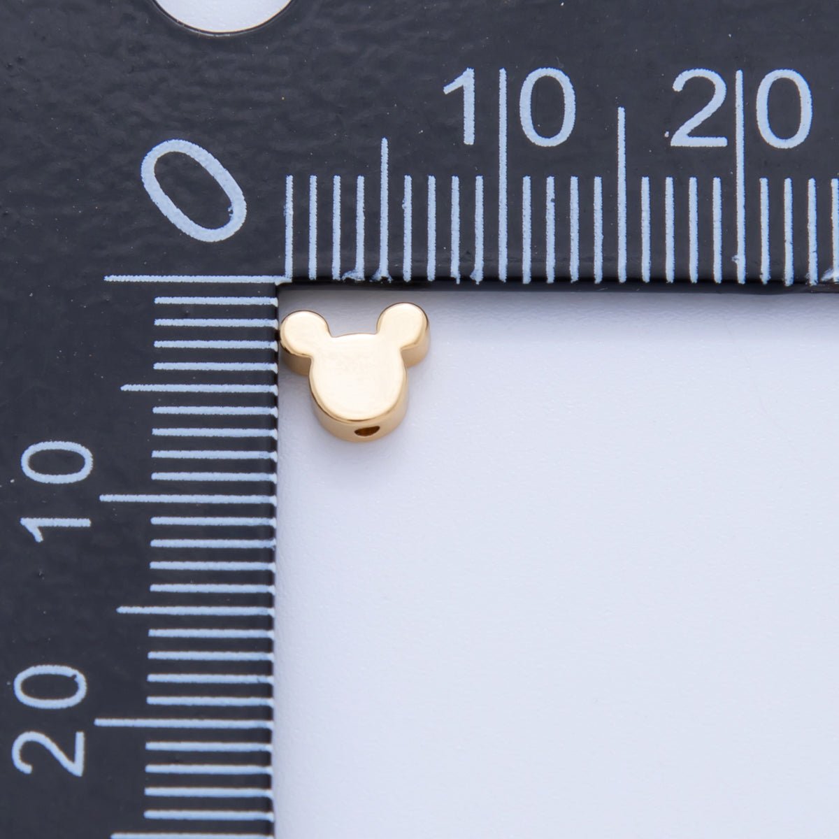 18K Gold Filled 6mm Minimalist Mouse Round Mini Spacer Bead Set by 10 Pieces | B747